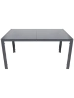 ZAHRADNÍ STŮL 150x90x73 cm tmavě šedý