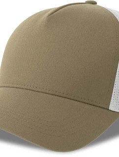 Atlantis Headwear Rapper Cotton-S 5 panelová Trucker kšiltovka 33.0260 khaki/white