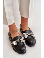 Kožené Dámské Polobotky Mokasíny Černé model 21631234 - S.Barski