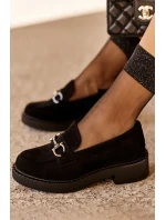 Dámské semišové Mokasíny černé Beanika