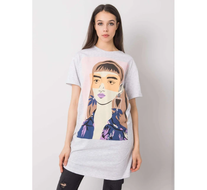 Tunika D12022O02382A světle šedá