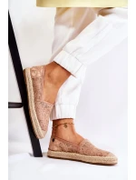 Klasické dámské espadrilky prolamované nude Catris Klasické dámské espadrilky prolamované nude Catris