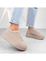 Dámská sportovní obuv na platformě W  Béžová  model 20727681 - SERGIO LEONE