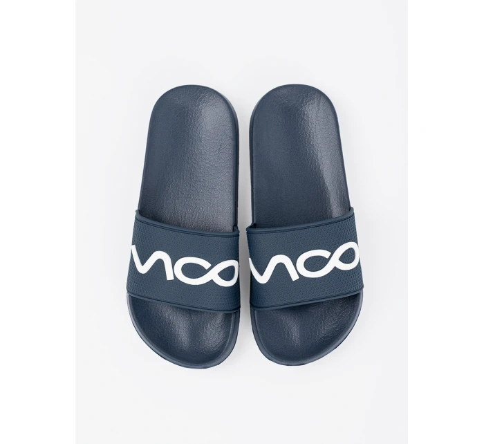 Originální tmavě modré nazouváky dámské na plochém podpatku Originální tmavě modré nazouváky dámské na plochém podpatku