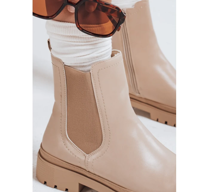 Dámské krémové kozačky MONDERICO FashionStreet ZY0540