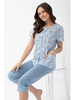 Pyžamo Luna 1304 kr/r M-XL L26 rozepínací