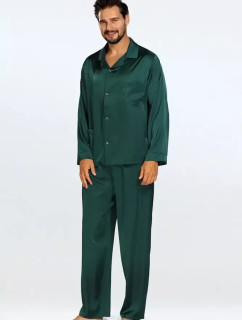 Pánské saténové pyžamo Lukas zelený