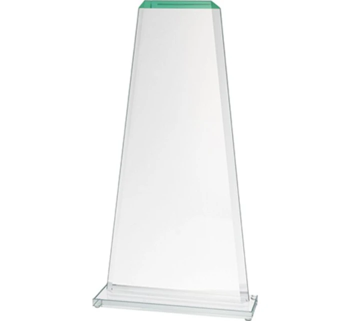 Skleněná trofej s matným podstavcem