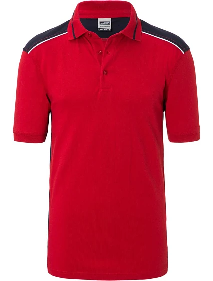Daiber JN 858 Pánské pracovní piqué polo - Color 02.0858 red/navy Daiber JN 858 Pánské pracovní piqué polo - Color 02.0858 red/navy