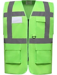 HVW 801 HiVis multifunkční vesta model 22502372 lime - Yoko
