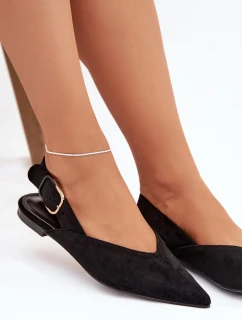 Dámské baleríny s přezkou Černé model 21834811 - Boto