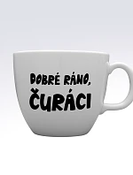 DOBRÉ RÁNO, ČURÁCI - MEGA XXL keramický hrnek 1000 ml