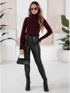 Dámské kožené legíny  black Dstreet model 21970526 - FashionStreet