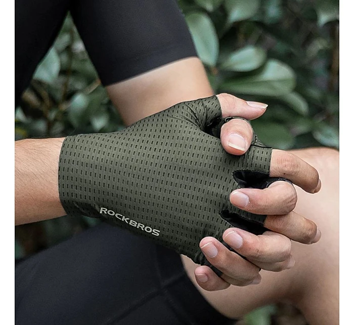 cyklistické rukavice krátké velikost: XL zelené model 22083497 - Rockbros