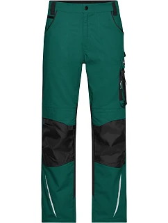 Daiber JN 832 (25-28) Pracovní kalhoty - Strong 02.832S dark green/black