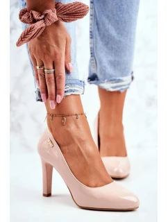 Dámské lodičky Lakované béžové model 21496741 - SERGIO LEONE