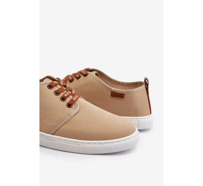 Pánské tenisky Big Star NN176001 Memory Foam System Beige Pánské tenisky Big Star NN176001 Memory Foam System Beige