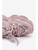 Dětské tenisky na platformě růžové Hanomess