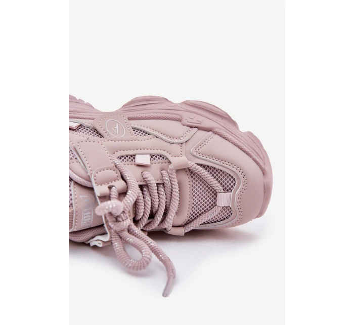 Dětské tenisky na platformě růžové Hanomess