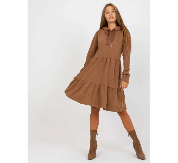 Šaty D10027C30287A6 hnědé