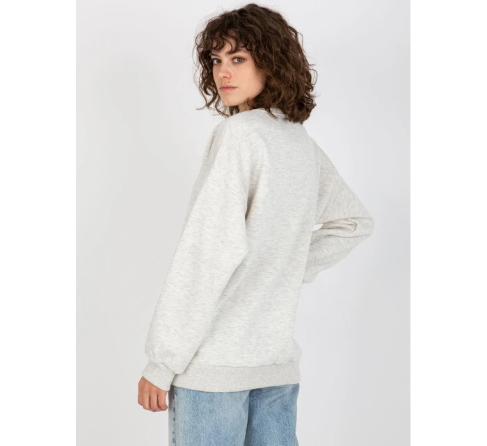 Mikina EM BL 617 model 17903537 světle šedá - FPrice Mikina EM BL 617 model 17903537 světle šedá - FPrice