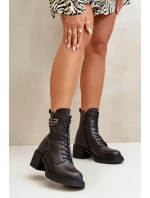 Boty na podpatku model 199837 Step in style Boty na podpatku model 199837 Step in style