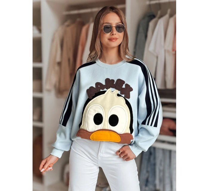 Dámská oversize mikina se  modrá Dstreet model 21989202 - FashionStreet
