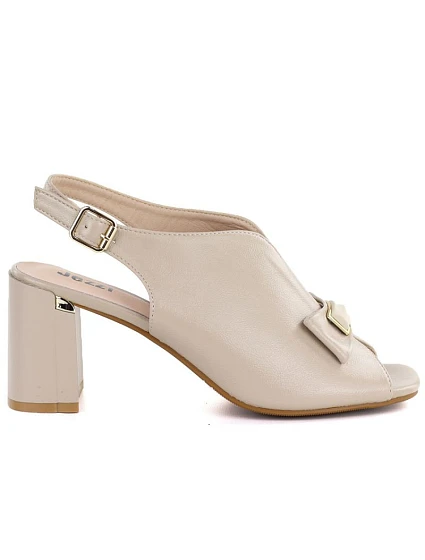 Dámské sandály na jehlovém podpatku s mašlí béžové Jezzi RMR25112-3 Dámské sandály na jehlovém podpatku s mašlí béžové Jezzi RMR25112-3