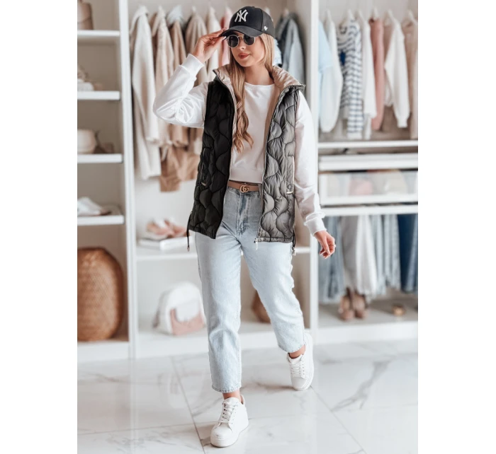 Dámská přechodná prošívaná vesta VESOLITA černá FashionStreet TY4881