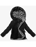 Krátká volná bunda s leopardím vzorem Miss TiTi černá/šedá (25898) Krátká volná bunda s leopardím vzorem Miss TiTi černá/šedá (25898)