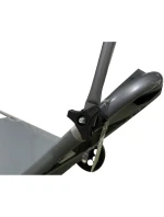 Skládací plážové lehátko se stříškou na kolečkách 116x62x62-90CM šedé Skládací plážové lehátko se stříškou na kolečkách 116x62x62-90CM šedé