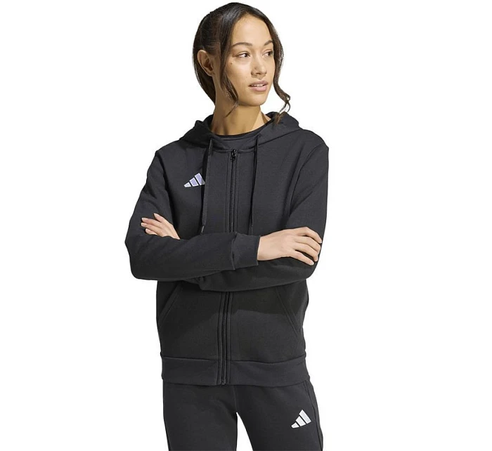 Dámská mikina adidas Entrada 26 Full Zip Hoodie černá KF5939 Dámská mikina adidas Entrada 26 Full Zip Hoodie černá KF5939
