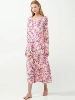 Vamp - Dlouhá květinová noční košile 21044 - Vamp
