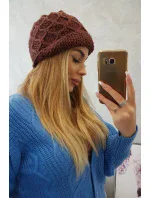 Roma Bis fleecová čepice K235 hnědá Roma Bis fleecová čepice K235 hnědá