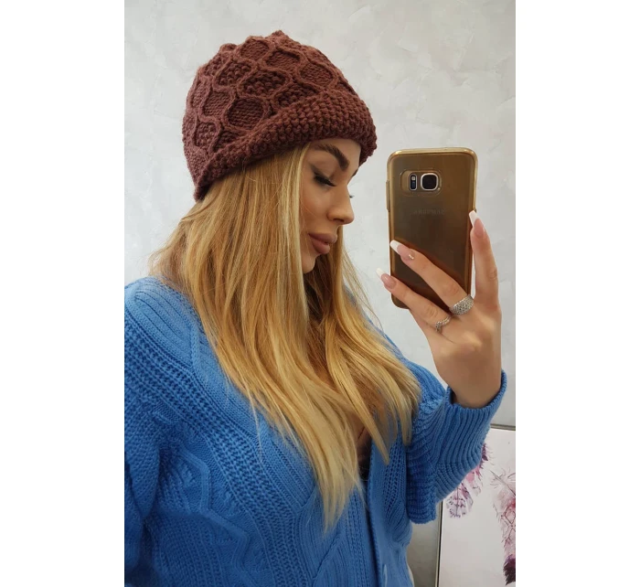 Roma Bis fleecová čepice K235 hnědá Roma Bis fleecová čepice K235 hnědá