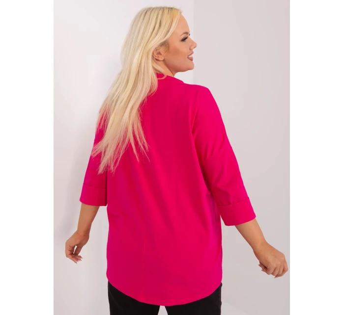 Bluzka RV BZ model 19465402 fuksjowy - FPrice Bluzka RV BZ model 19465402 fuksjowy - FPrice