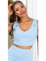 Sexy Koucla Crop top with chain detail