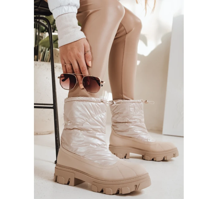 Dámské sněhule béžové Dstreet model 21994538 - FashionStreet