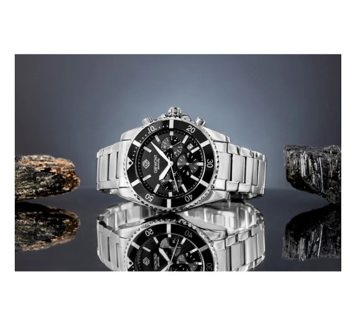 Pánské hodinky Giewont Chronograph Sapphire Silver GW3970-B2