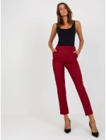 Spodnie LK SP model 21468349 bordowy - FPrice Spodnie LK SP model 21468349 bordowy - FPrice