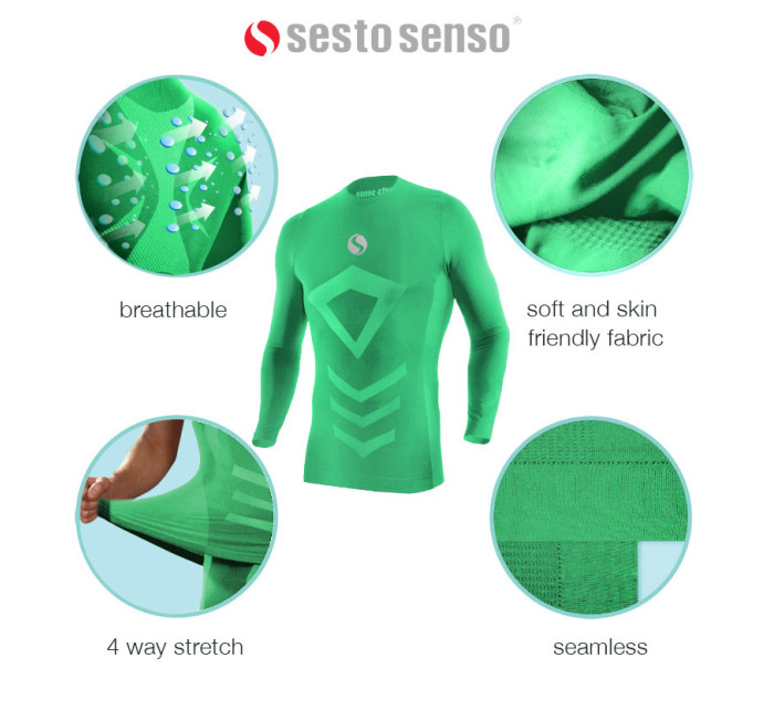 Sesto Senso Thermo Top Short CL39 Green