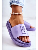 Dámské módní pantofle Big Star - světle fialové Dámské módní pantofle Big Star - světle fialové