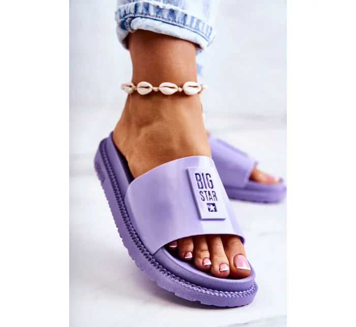 Dámské módní pantofle Big Star - světle fialové Dámské módní pantofle Big Star - světle fialové