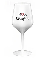 MOJA TERAPIA - biely nerozbitný pohár na víno 470 ml MOJA TERAPIA - biely nerozbitný pohár na víno 470 ml
