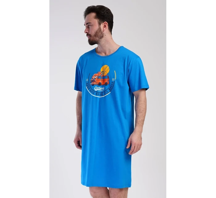 Pánská noční košile s krátkým rukávem Adventure Pánská noční košile s krátkým rukávem Adventure