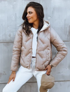 Dámská prošívaná bunda LIDIL béžová FashionStreet TY3830