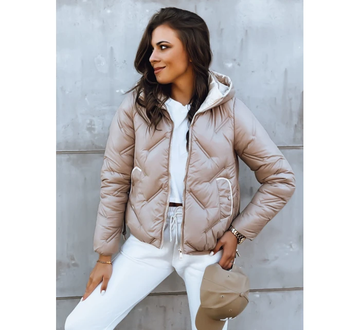 Dámská prošívaná bunda LIDIL béžová FashionStreet TY3830