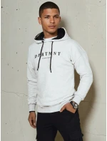 FashionStreet pánská světle šedá mikina s potiskem BX5680