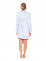 Flora krátký s kapucí model 20647536 modrá vzor - Vestis