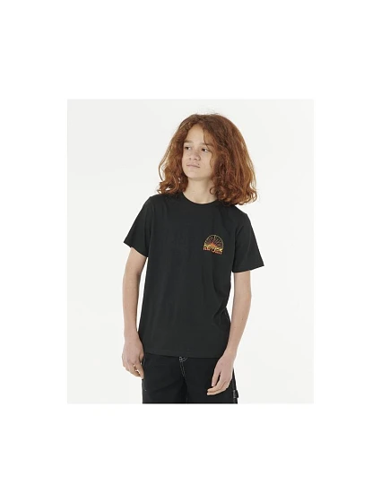 Tričko RIP CURL GRATEFUL SHRED TEE – BOY, černé Tričko RIP CURL GRATEFUL SHRED TEE – BOY, černé
